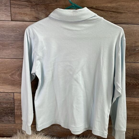 Linda Thompson Ladies Turtle Neck Pullover Top, Size Small, Blue - Picture 4 of 4